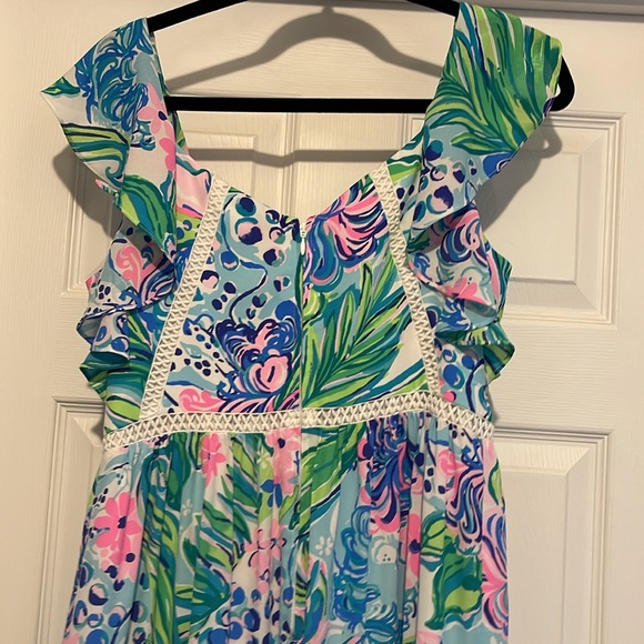 Lilly Pulitzer Ivie long tiered maxi dress size 8 - Picture 2 of 6